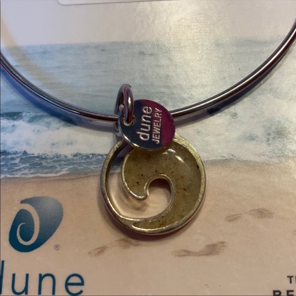 Dune Jewelry Cape Cod Bracelet Beach Wave Bangle Bracelet - Picture 2 of 3